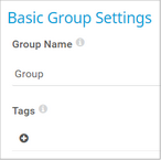 Basic Group Settings Basic Group Settings