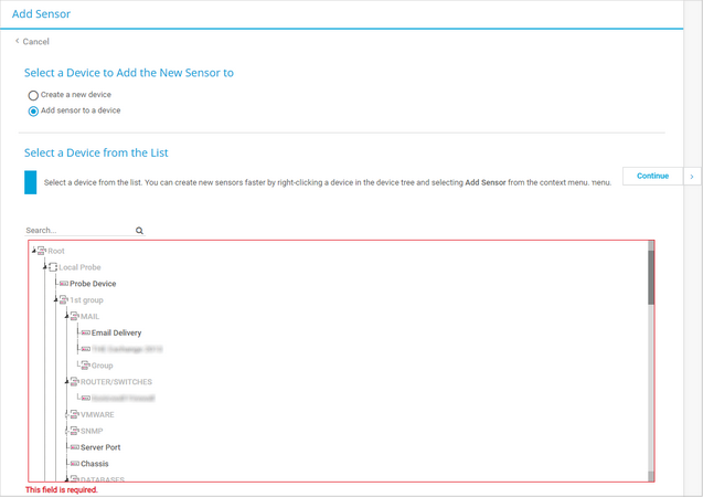 Add Sensor Assistant Add Sensor Assistant