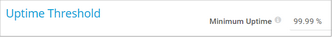 Uptime Threshold Uptime Threshold