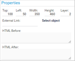 Edit Map Items in the Properties Section Edit Map Items in the Properties Section