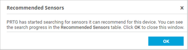 Recommended Sensors Investigation Recommended Sensors Investigation