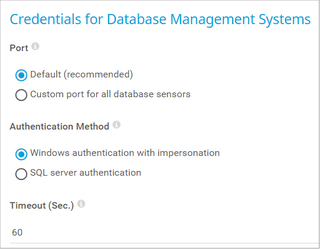 Credentials for Database Management Systems Credentials for Database Management Systems