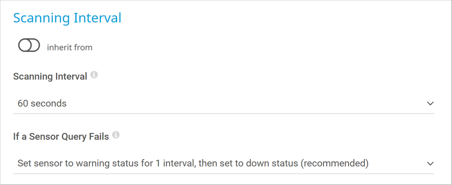 Scanning Interval Scanning Interval