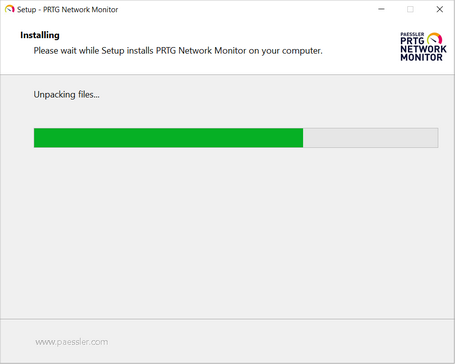 Setup: Installing PRTG Setup: Installing PRTG