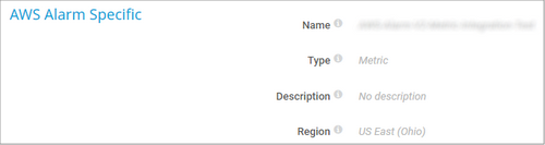 AWS Alarm Specific AWS Alarm Specific