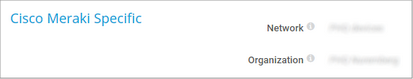 Cisco Meraki Specific Cisco Meraki Specific