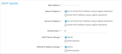 DHCP Specific DHCP Specific