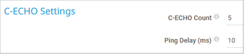C-ECHO Settings C-ECHO Settings