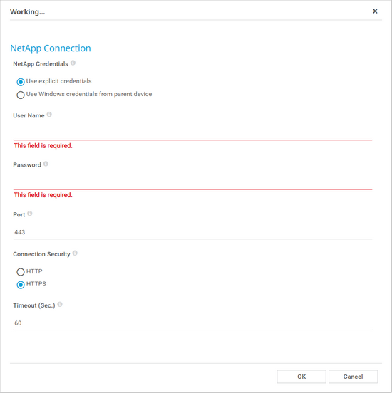 NetApp Connection NetApp Connection