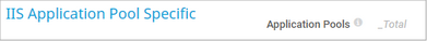 IIS Application Pool Specific IIS Application Pool Specific