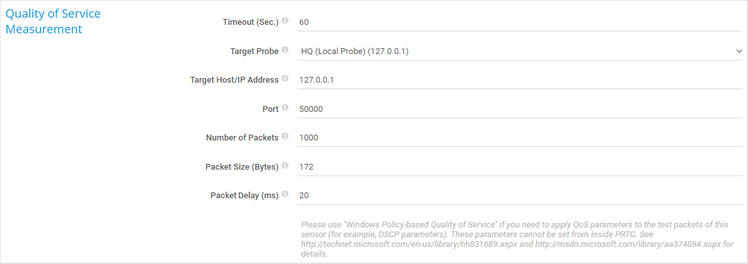 Quality of Service Measurement Quality of Service Measurement