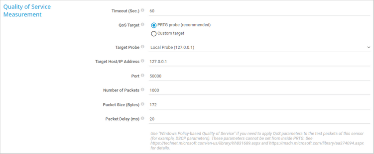 Quality of Service Measurement Quality of Service Measurement