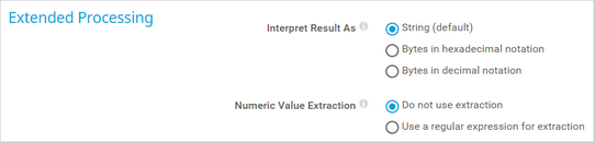 Extended Processing Extended Processing