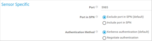 Sensor Specific Sensor Specific