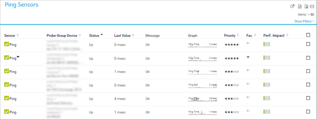 Example of a Table List Example of a Table List