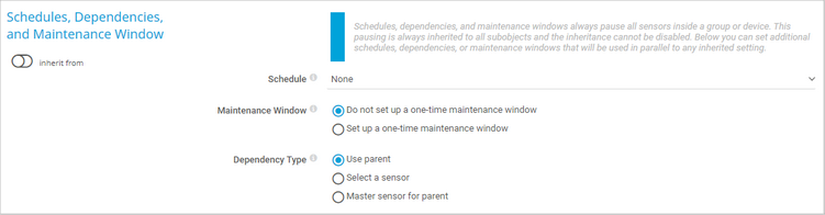 Schedules, Dependencies, and Maintenance Window Schedules, Dependencies, and Maintenance Window